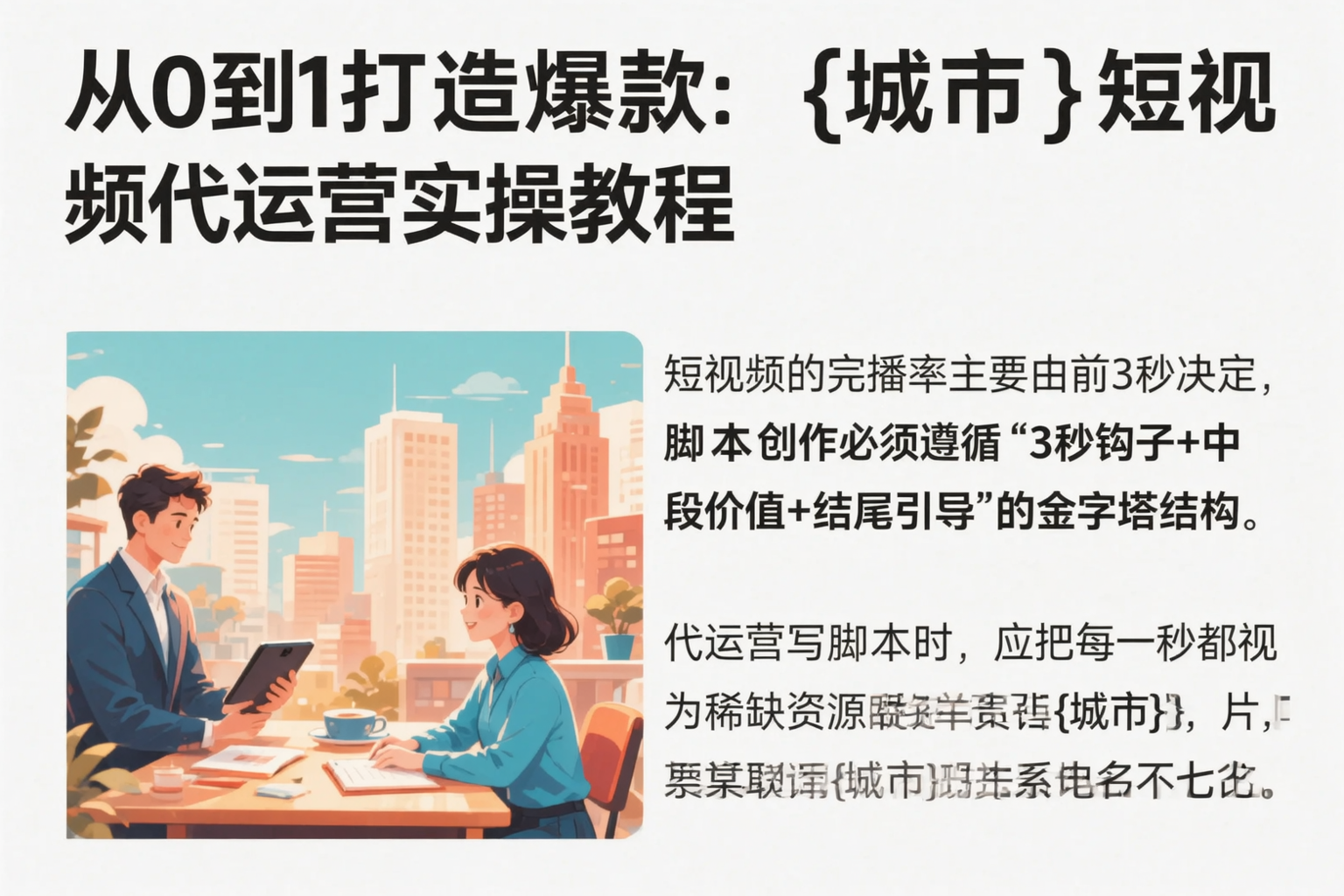 从0到1打造爆款：玉溪短视频代运营实操教程