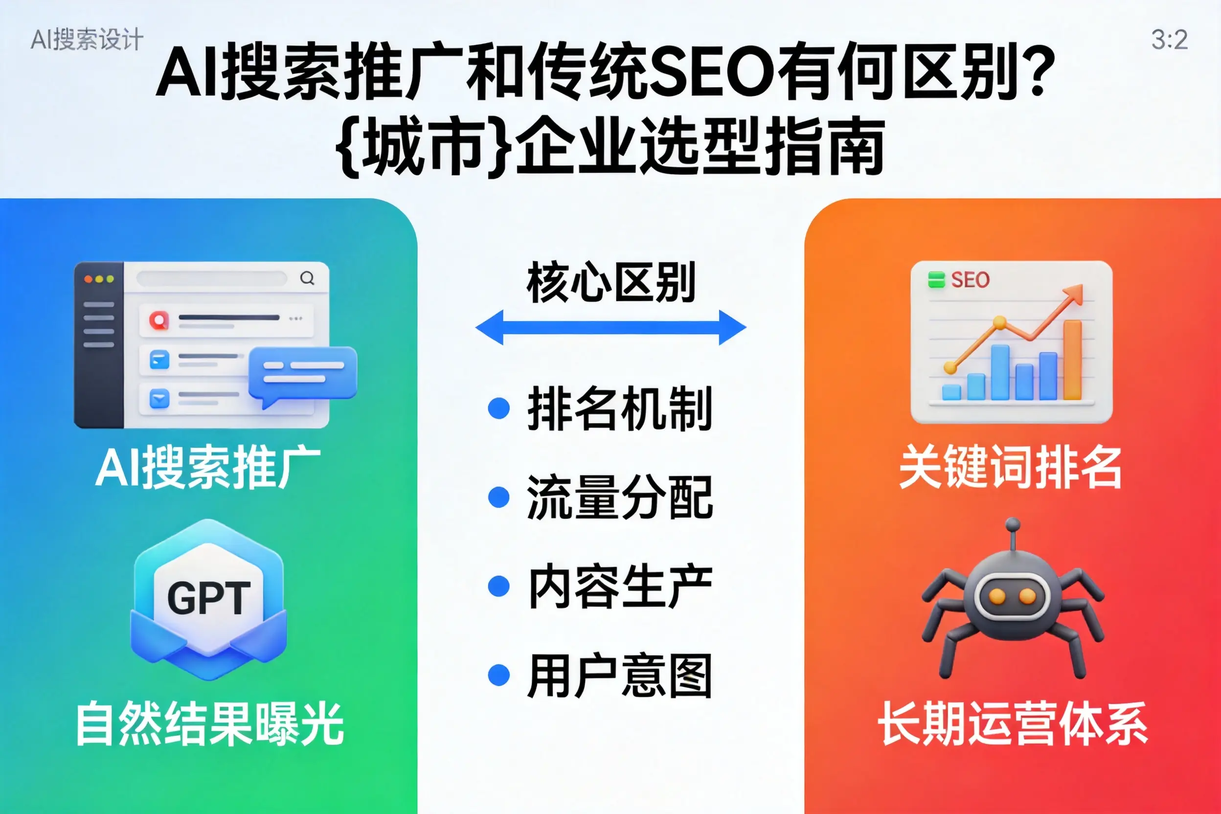 AI搜索推广和传统SEO有何区别？玉溪企业选型指南