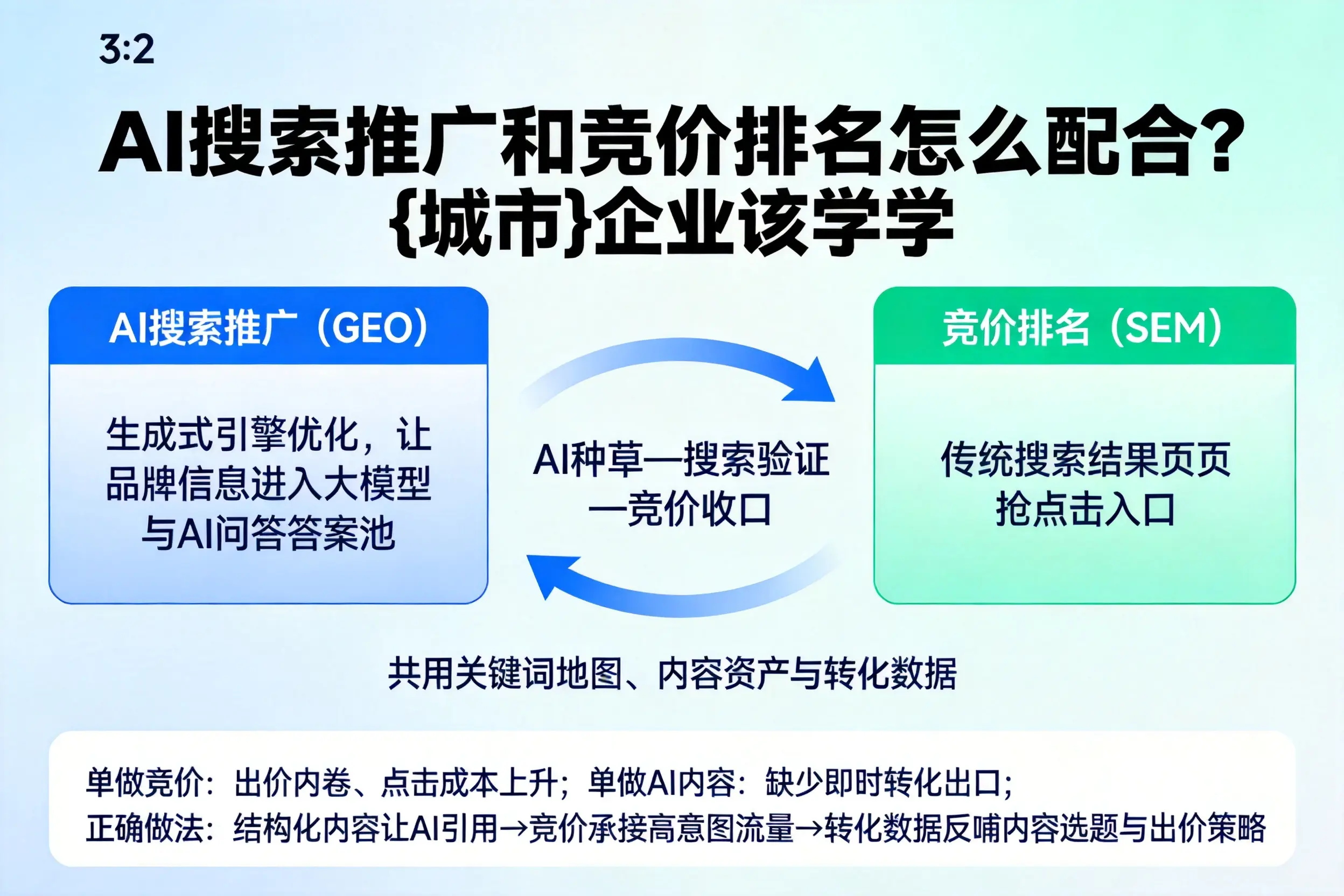 AI搜索推广和竞价排名怎么配合？玉溪企业该学学