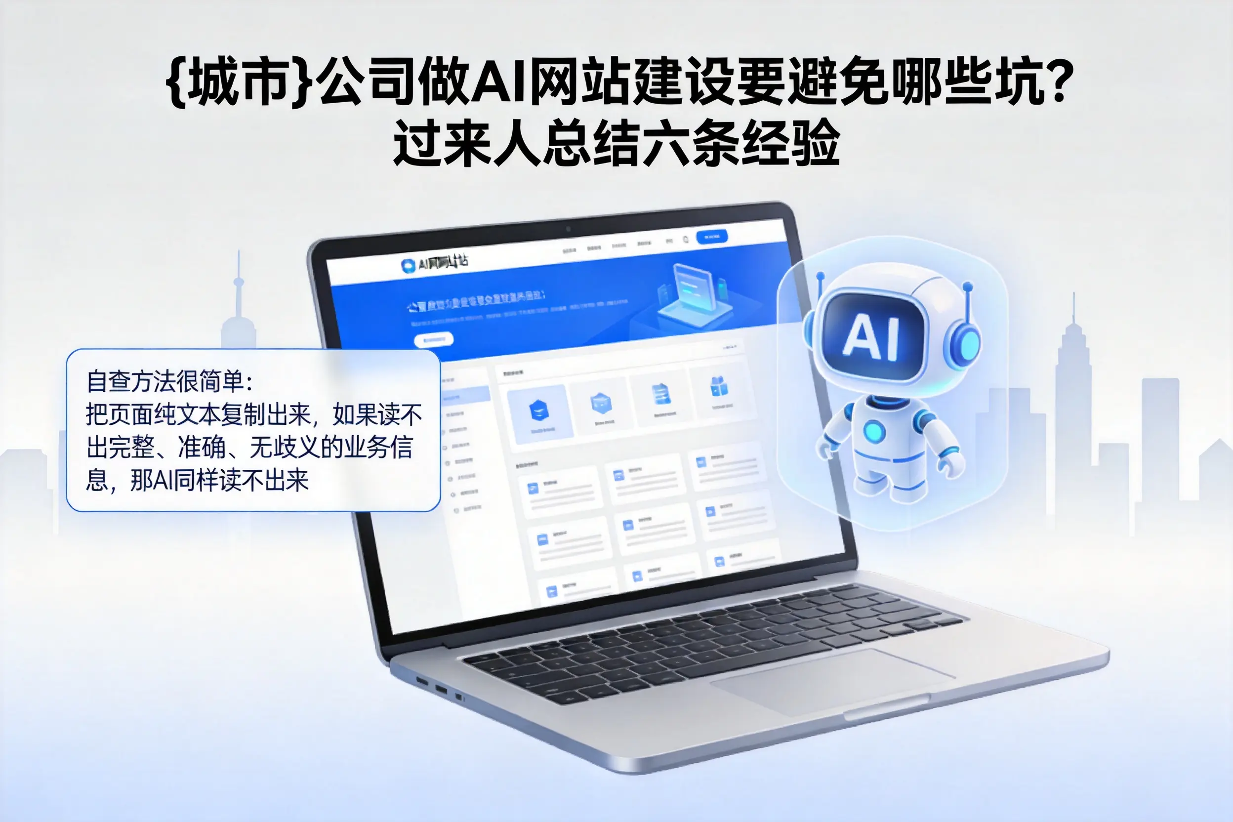 玉溪公司做AI网站建设要避免哪些坑？过来人总结六条经验