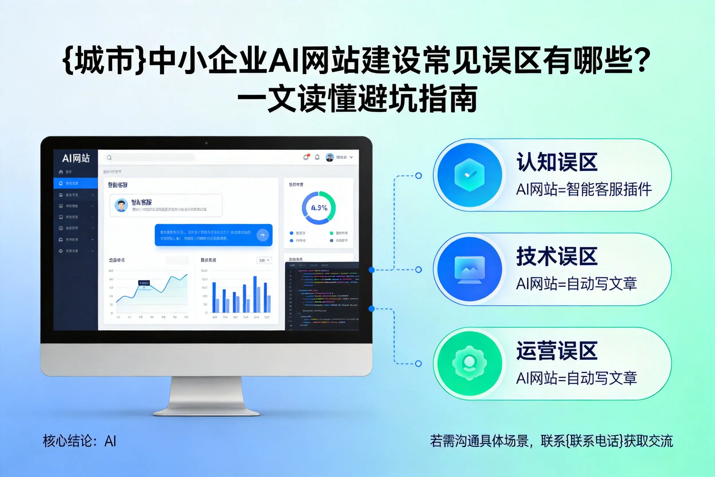 玉溪中小企业AI网站建设常见误区有哪些？一文读懂避坑指南