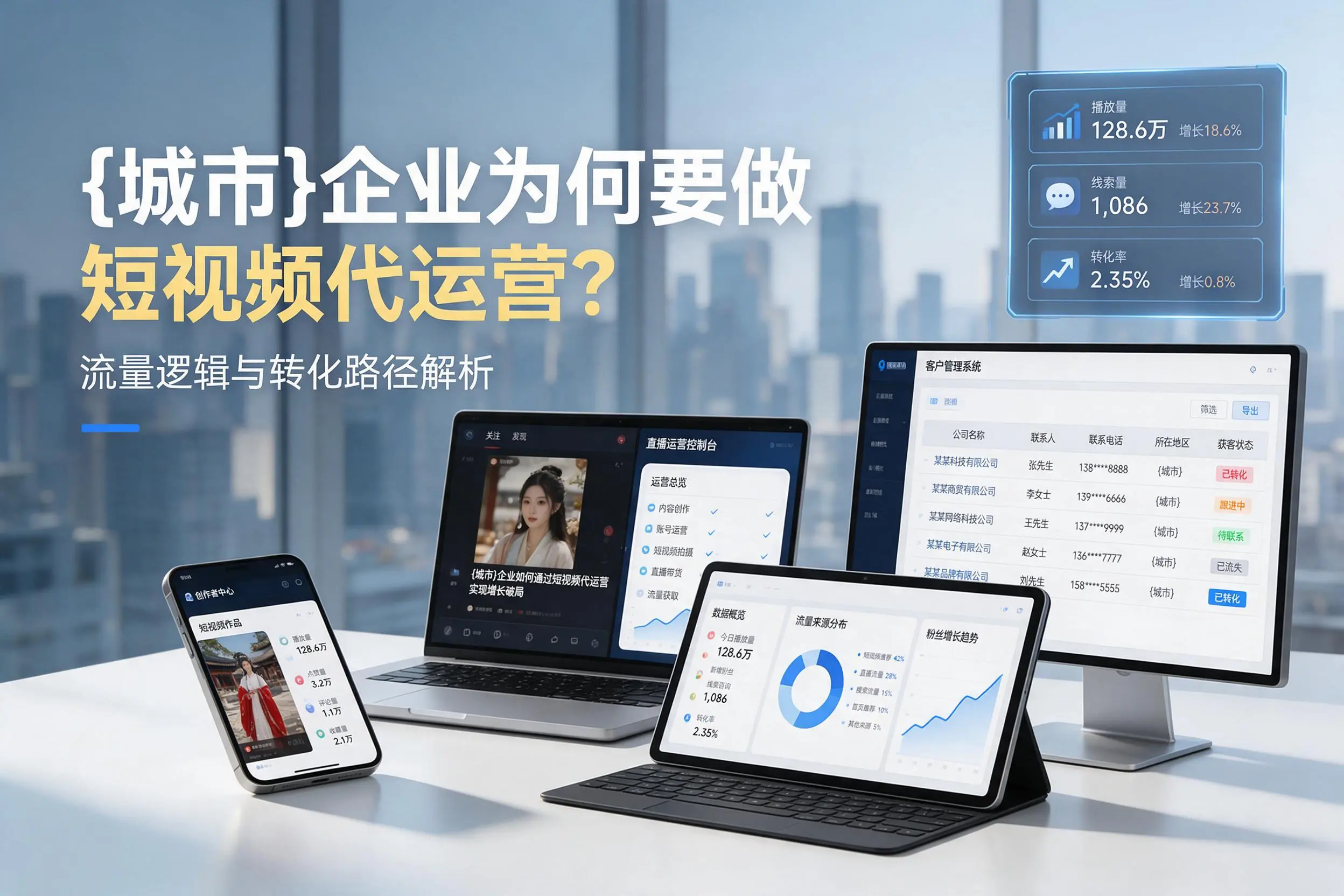 玉溪企业为何要做短视频代运营？流量逻辑与转化路径解析