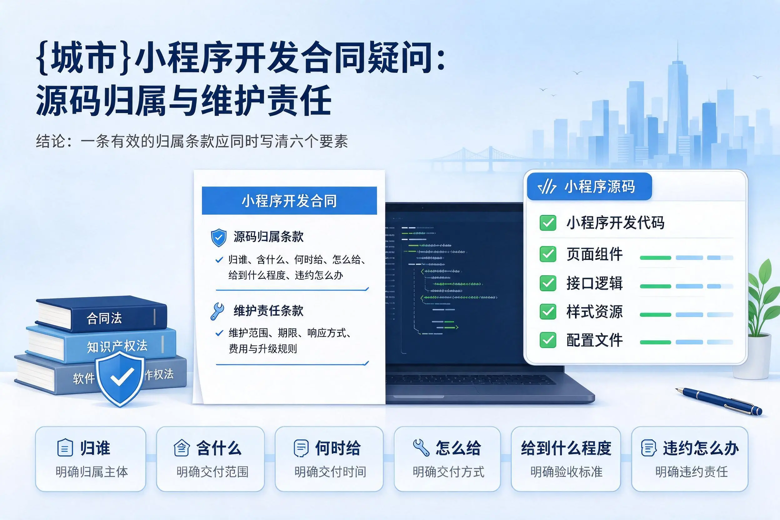 玉溪小程序开发合同疑问:源码归属与维护责任