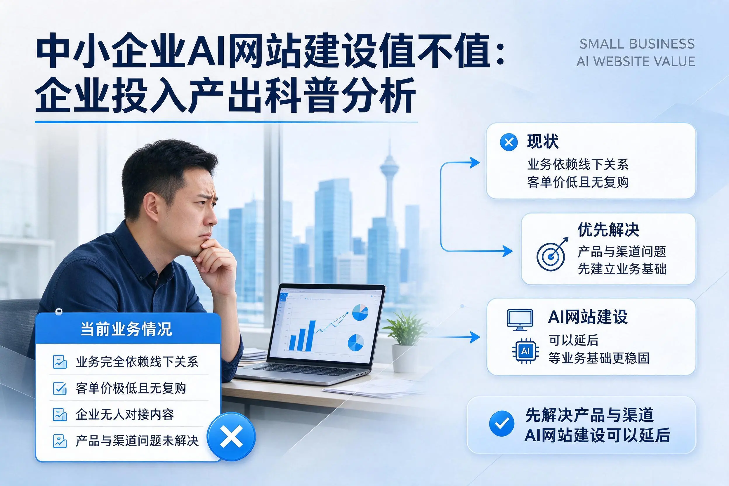 中小企业AI网站建设值不值:玉溪企业投入产出科普分析