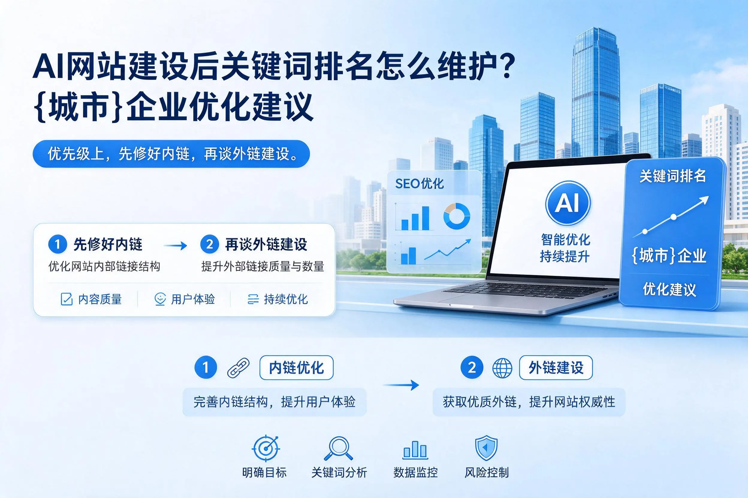 AI网站建设后关键词排名怎么维护？玉溪企业优化建议