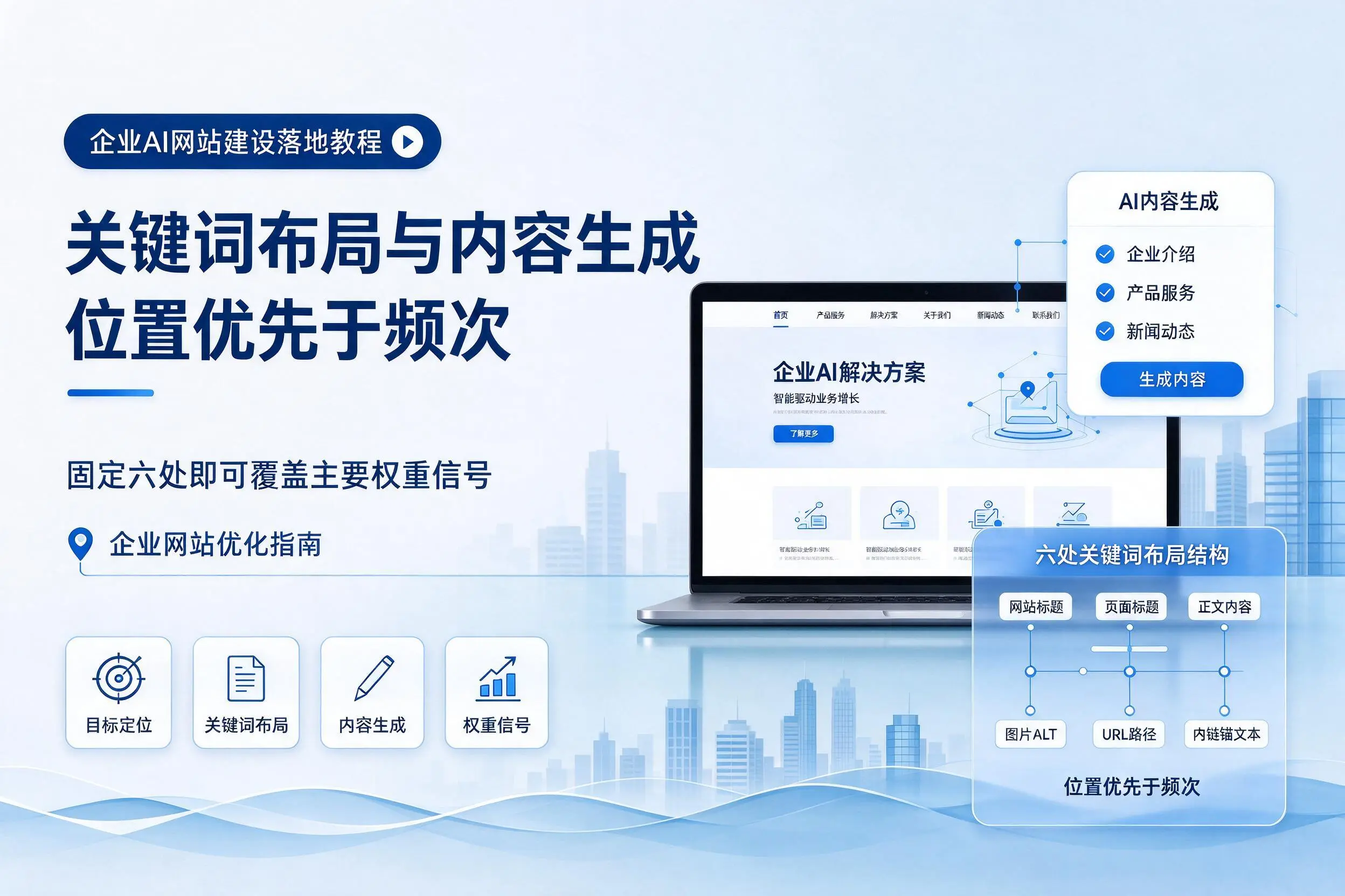 玉溪企业AI网站建设落地教程:关键词布局与内容生成
