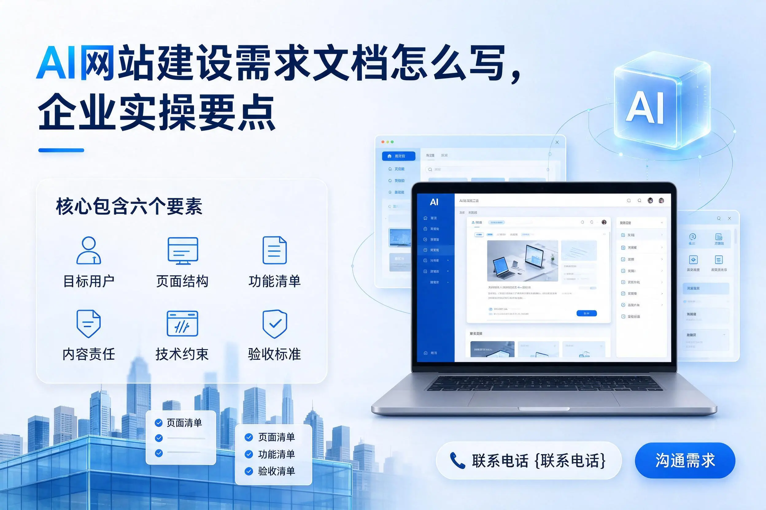 AI网站建设需求文档怎么写，玉溪企业实操要点